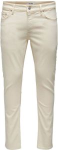 Only & Sons Slim-fit Trousers Beige Heren