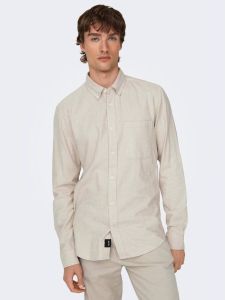 ONLY & SONS Overhemd met lange mouwen ONSGUDMUND SLIM 1-PKT SOLID SHIRT NOOS