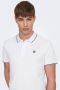 ONLY & SONS slim fit polo ONSFLETCHER met logo bright white - Thumbnail 1