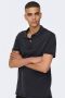 ONLY & SONS slim fit polo ONSTRAVIS dark navy - Thumbnail 1