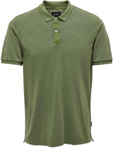 ONLY & SONS slim fit polo ONSTRAVIS rifle green