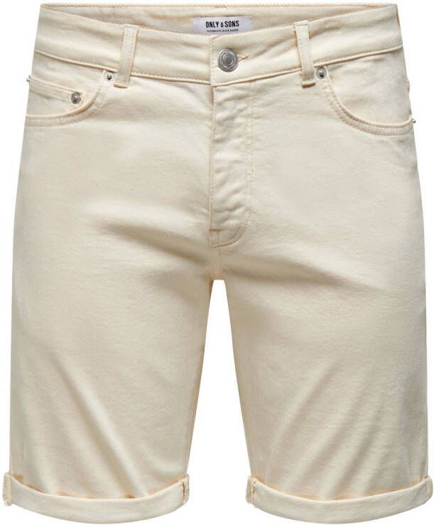 ONLY & SONS slim fit short ONSPLY ecru