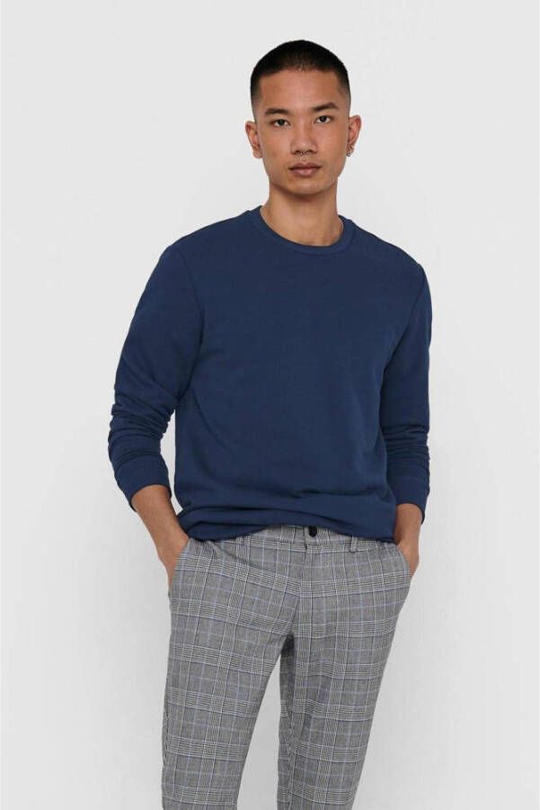 ONLY & SONS sweater ONSCERES blauw