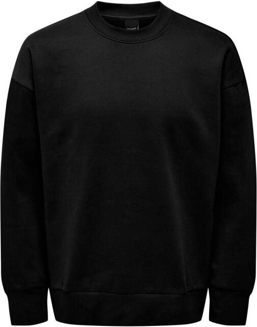 ONLY & SONS sweater ONSDAN met logo zwart
