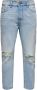 ONLY & SONS tapered fit jeans ONSAVI BEAM Life crop blue denim - Thumbnail 1