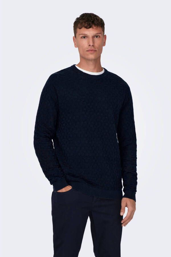 ONLY & SONS trui ONSKALLE donkerblauw