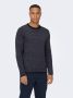 ONLY & SONS Trui met ronde hals ONSNIGUEL 12 STRIPE CREW KNIT - Thumbnail 1