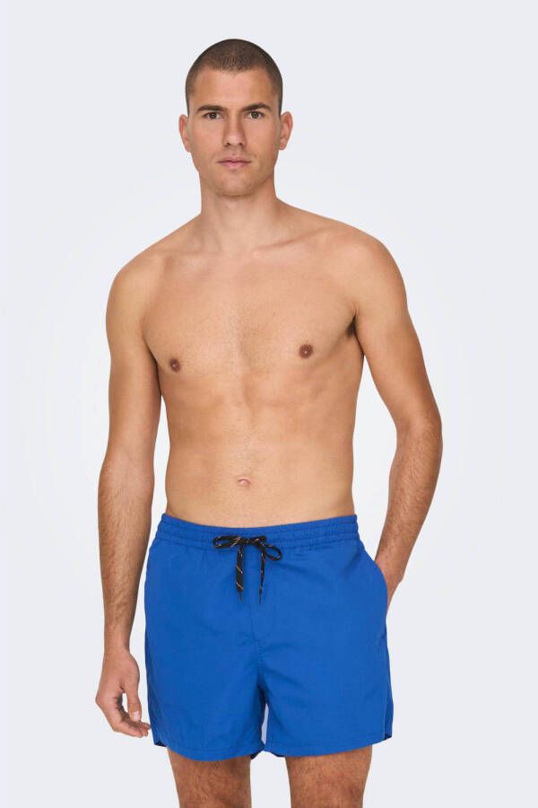 ONLY & SONS zwemshort ONSTED blauw