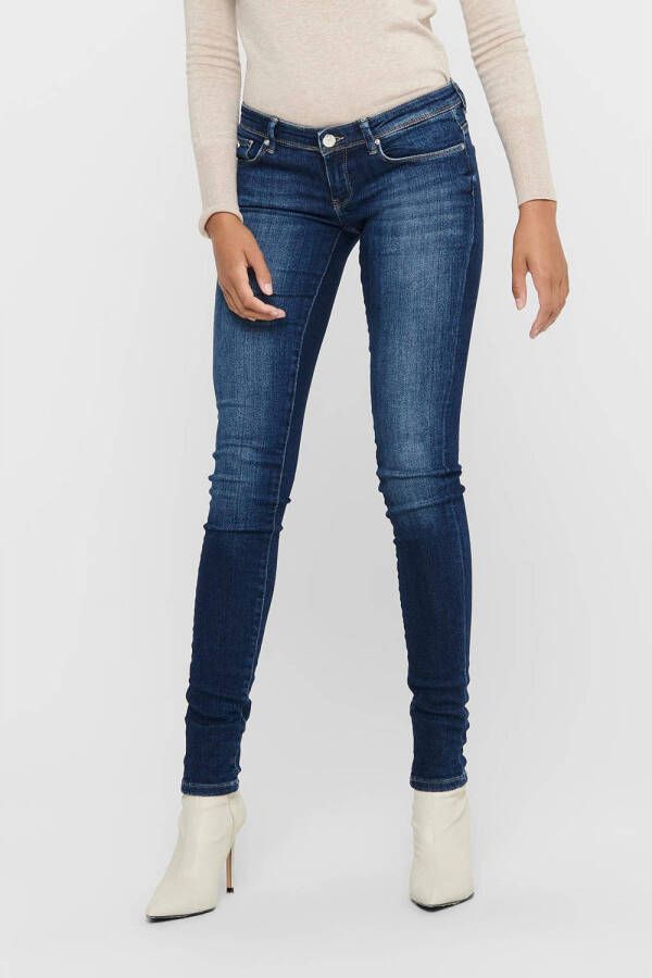 ONLY extra low waist skinny jeans ONLCORAL dark blue denim