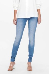 ONLY extra low waist skinny jeans ONLCORAL light medium blue denim