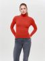 Only Gebreide Rollneck Pullover Red Dames - Thumbnail 1