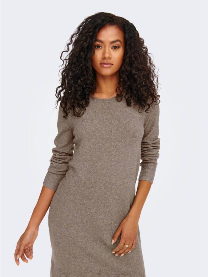 Only Tricotjurk ONLRICA LIFE L S O-NECK DRESS KNT NOOS