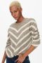 ONLY gebreide trui ONLELIZA met all over print beige ecru - Thumbnail 1