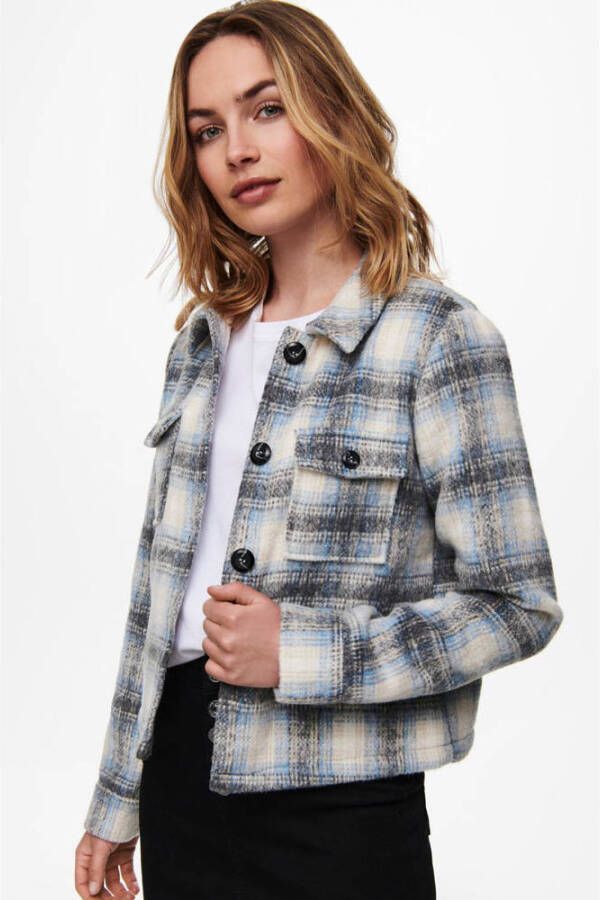 Only Overhemdjasje ONLLOU SHORT CHECK JACKET