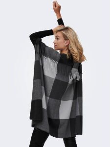 Only XXL-sjaal ONLVIVIAN LIFE FRILL PONCHO