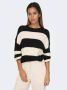 Only Comfort fit gebreide pullover met breed streepmotief en extra brede schouders modell 'ATIA' - Thumbnail 1