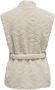 Only Teddy Vest in Pumice Stone Beige Dames - Thumbnail 1