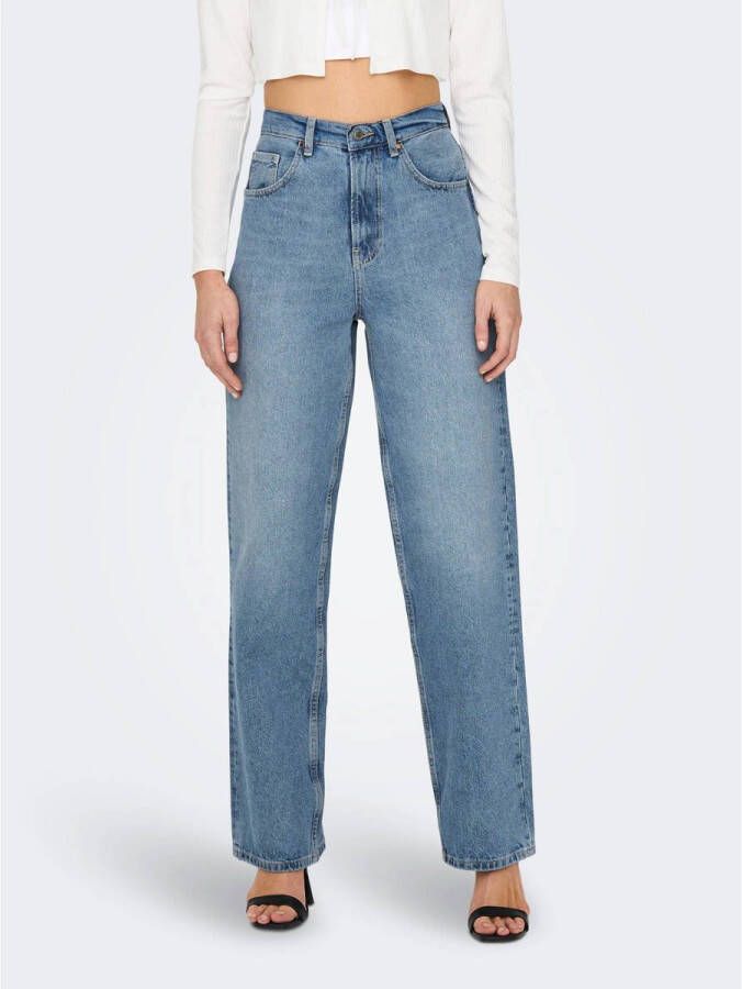 ONLY high waist loose fit jeans ONLDEAN blauw