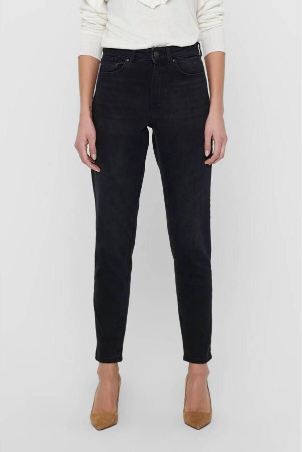 ONLY high waist mom jeans ONLVENEDA black denim