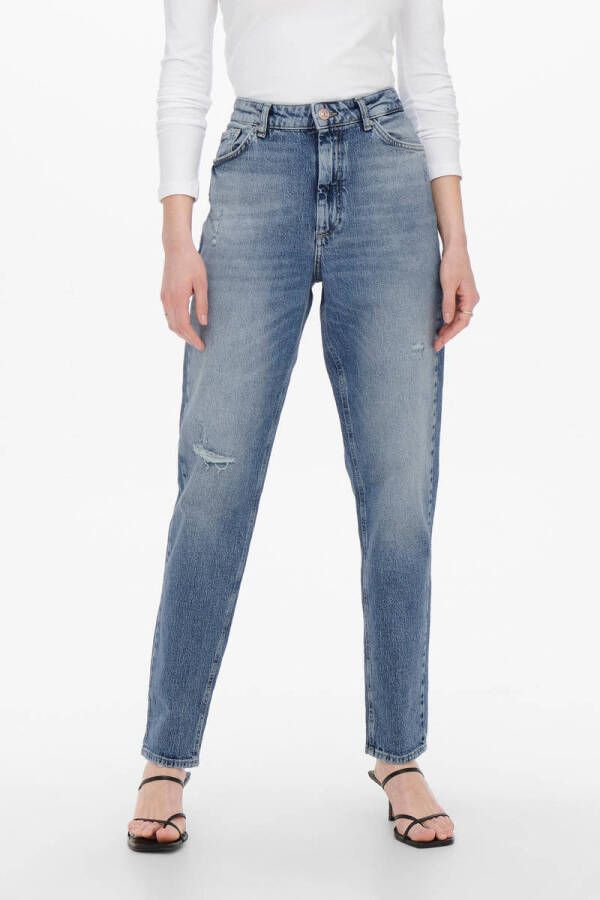 Only Skinny fit jeans ONLBLUSH LIFE met grote destroyed-effecten