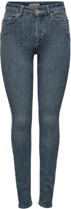 ONLY high waist push-up jeans ONLBLUSH blue grey denim