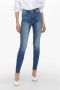 ONLY high waist skinny jeans ONLFOREVER medium blue denim - Thumbnail 1