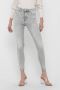 ONLY high waist skinny jeans ONLMILA light grey denim - Thumbnail 1