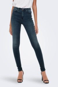 ONLY high waist skinny jeans ONLROYAL blue black denim