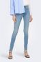 Only High-waist jeans ONLROYAL HW SK FLY BTN GUA DK BLUE BOX - Thumbnail 1