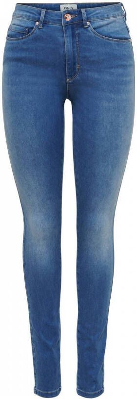 ONLY high waist skinny jeans ONLROYAL light medium blue denim regular