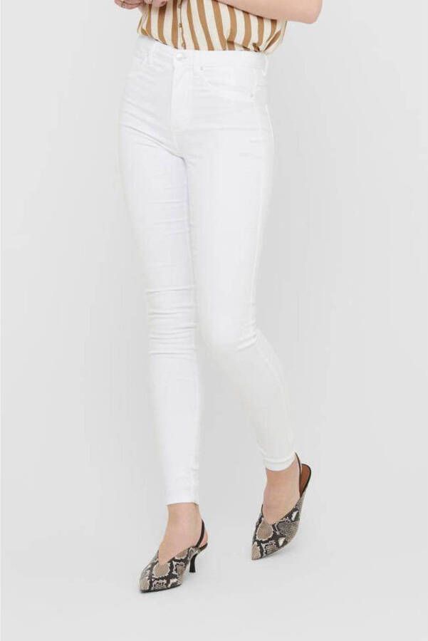 ONLY high waist skinny jeans ONLROYAL white
