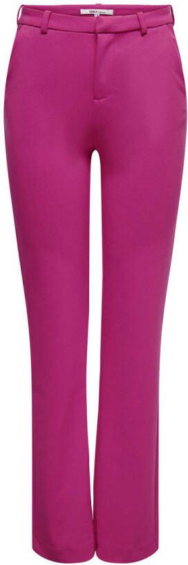 ONLY high waist straight fit pantalon ONLRAFFY-YO van gerecycled polyester fuchsia