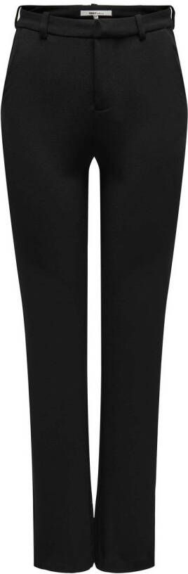 ONLY high waist straight fit pantalon ONLRAFFY-YO van polyester zwart