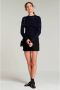 ONLY high waist straight fit short ONLPOPTRASH zwart - Thumbnail 1