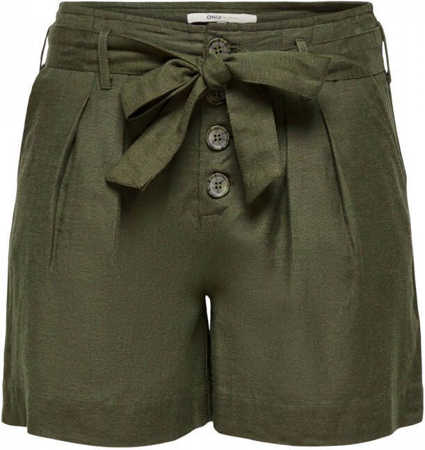Only Korte broek met knoopsluiting model 'ONLVIVA LIFE BELT LONG'