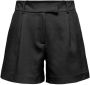 ONLY high waist wide leg short ONLLINDA zwart - Thumbnail 1