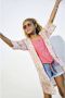ONLY KIDS GIRL gebloemde top KOGMONIQUE roze groen wit - Thumbnail 1