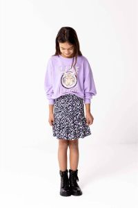 ONLY KIDS GIRL sweater KOGFANCY met printopdruk lila