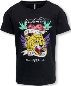 Only T-shirt Korte Mouw KOGALICE-REG-S S-BURNING-TOP-BOX-JRS