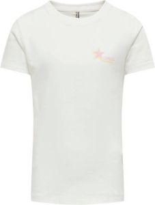 ONLY KIDS GIRL T-shirt KOGLENI FIT S S KINDNESS TOP BOX JRS met backprint wit