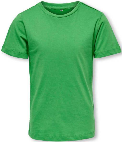 Only KIDS GIRL T-shirt KOGNEW groen Meisjes Katoen Ronde hals 146 152