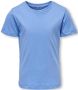Only KIDS GIRL T-shirt KOGNEW lichtblauw Meisjes Katoen Ronde hals 134 140 - Thumbnail 1