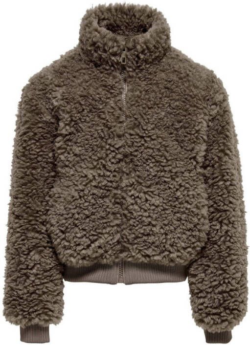 Only Sweatjack met teddybont model 'KONELLIE SHERPA BOMBER'