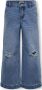 Only KIDS GIRL wide leg jeans KOGCOMET light blue denim Blauw Effen 116 - Thumbnail 1