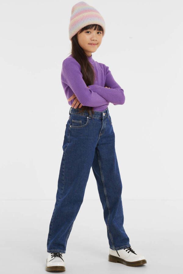 ONLY KIDS GIRL wide leg jeans KOGHARMONY medium blue denim