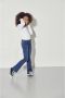 Only KIDS high waist flared jeans KONROYAL stonewashed Blauw Meisjes Stretchdenim 164 - Thumbnail 1