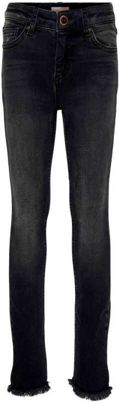 Only KIDS skinny jeans KONBLUSH black denim Zwart Meisjes Stretchdenim 122
