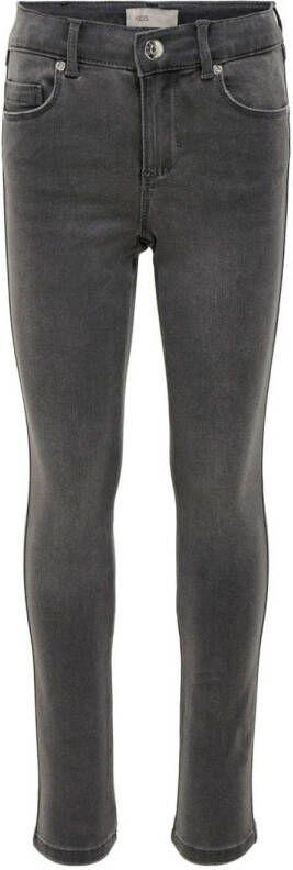 Only KIDS skinny jeans KONROYAL met biologisch katoen grijs stonewashed Meisjes Katoen (biologisch) 116