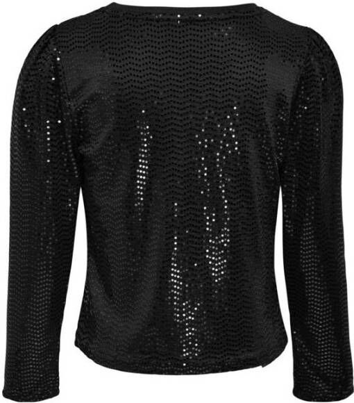 ONLY KIDS top KONJANE met pailletten zwart