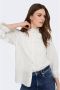ONLY LA STRADA UNICA by blouse LSUNEELA met ruches met broderie wit - Thumbnail 1